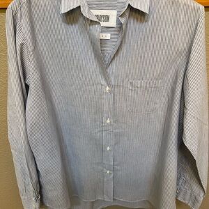 Frank & Eileen Blue Striped Button Down Shirt